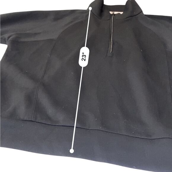 Vintage Havana Black 1/2 zip Pullover size large - Picture 6 of 8